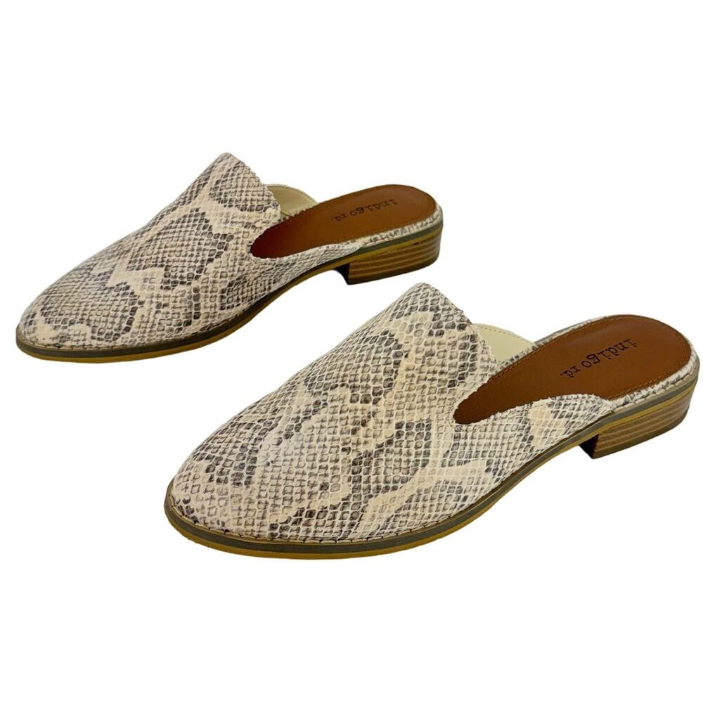 indigo rd. Gray Snake Skin Fabric Textured Lightweight Slip On Loafers‎ Sz 7.5
